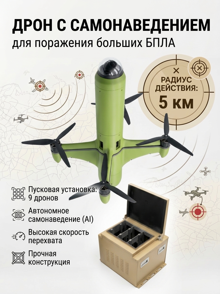 Дрон с самонаведением